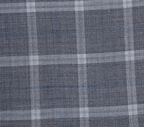 English Laundry 2-Piece Gray Plaid Wool Blend Slim Fit Suit