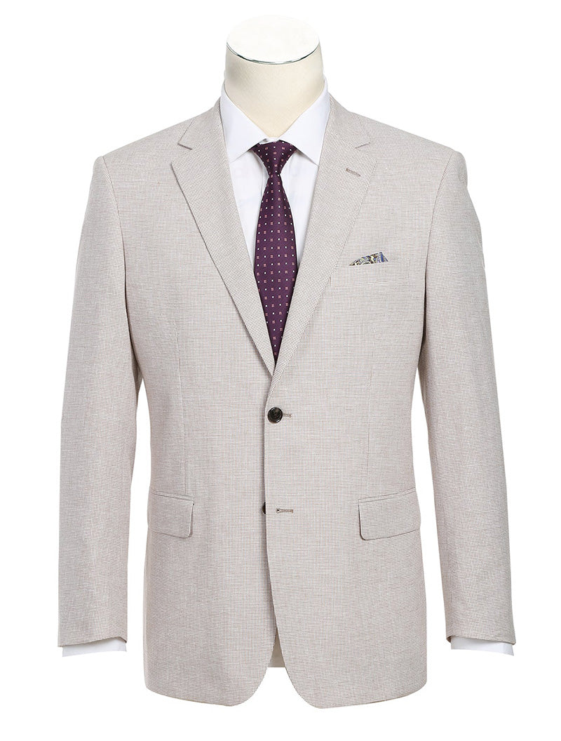 Classic Regular Fit Blazer Summer Linen/Cotton Sport Coat