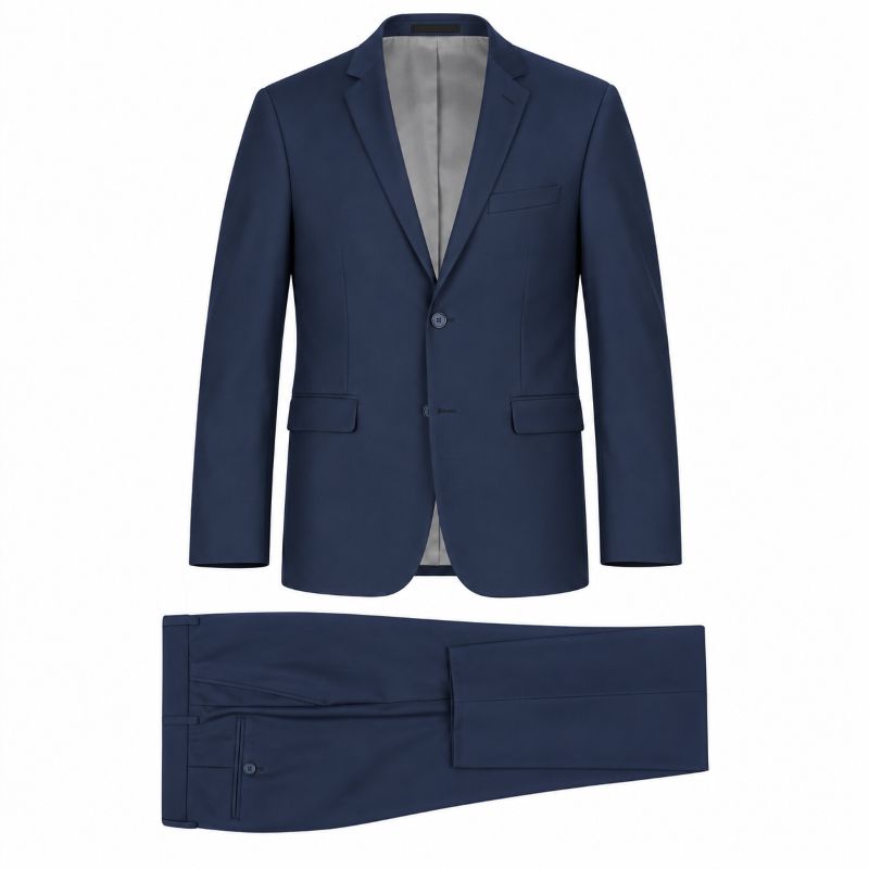 Vanderbilt Collection - Classic 2 Piece Suit 2 Buttons Regular Fit In Navy