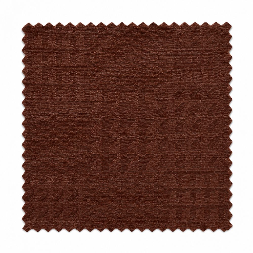 Échantillon de tissu jacquard marron ton sur ton pour ensemble décontracté homme à manches longues