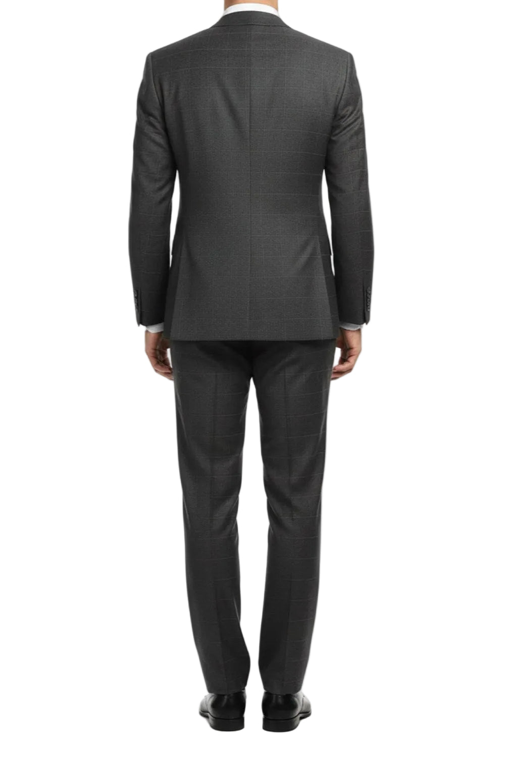 Black suit on a white background