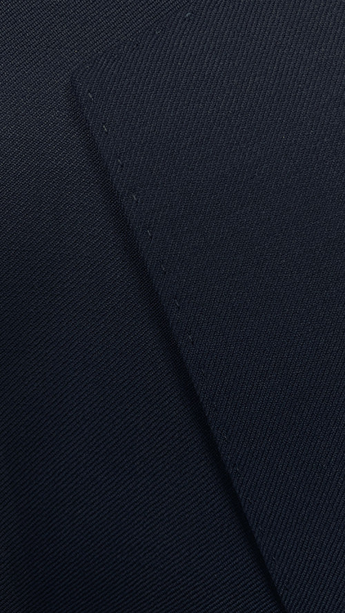 Classic Bevagna Navy 100% Virgin Wool Regular Fit 2-piece suit. Pick stitched for sophisticated style. Affordable deal.