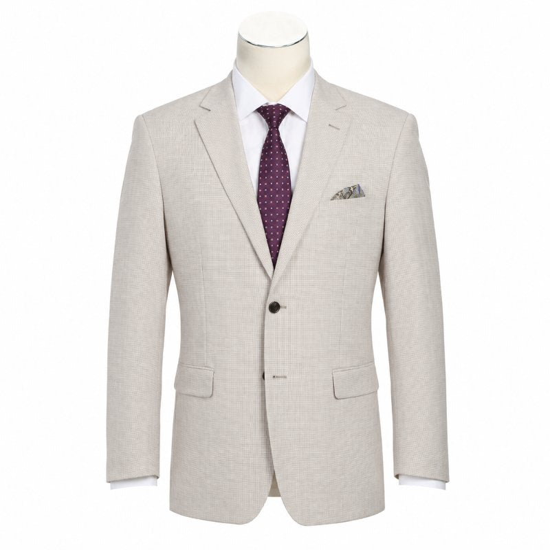 Blazer classique coupe régulière, manteau de sport d'été en lin/coton