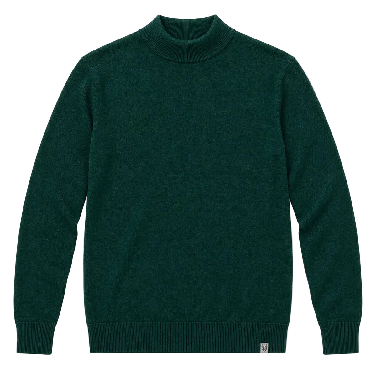 Stacy Adams - Men’s Mock Knit Green Sweater