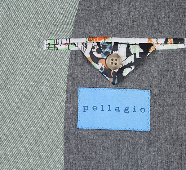 Renoir Light Sage Gray Half Canvas Slim Fit Blazer. Classic, sophisticated style. Affordable luxury. Regular & big & tall ...