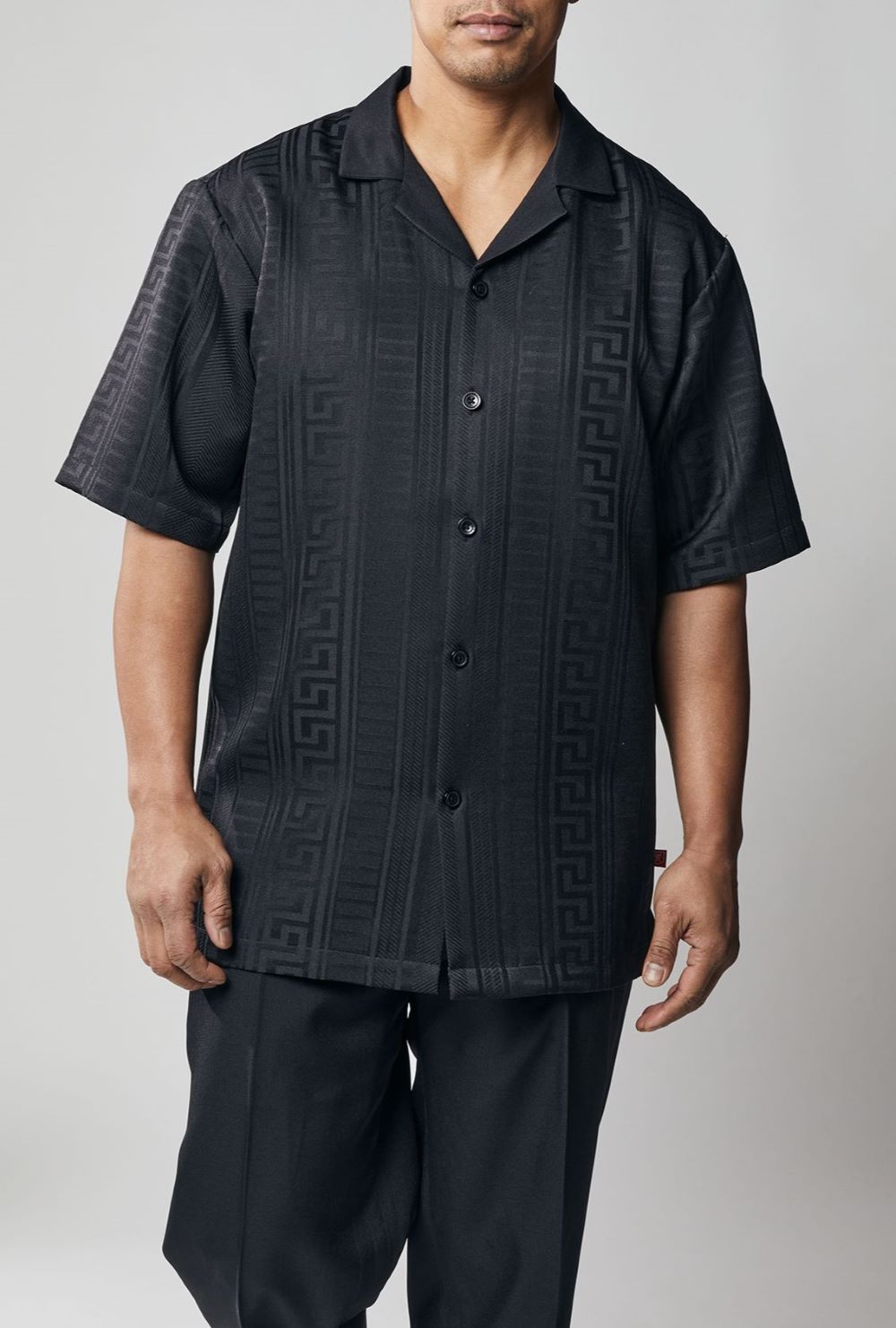 Stacy Adams - Men's Black 2 Piece Long Pants Set