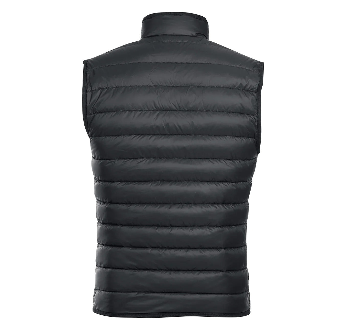 Renoir solid Black Regular Classic Fit Goose Down Vest on a white background.