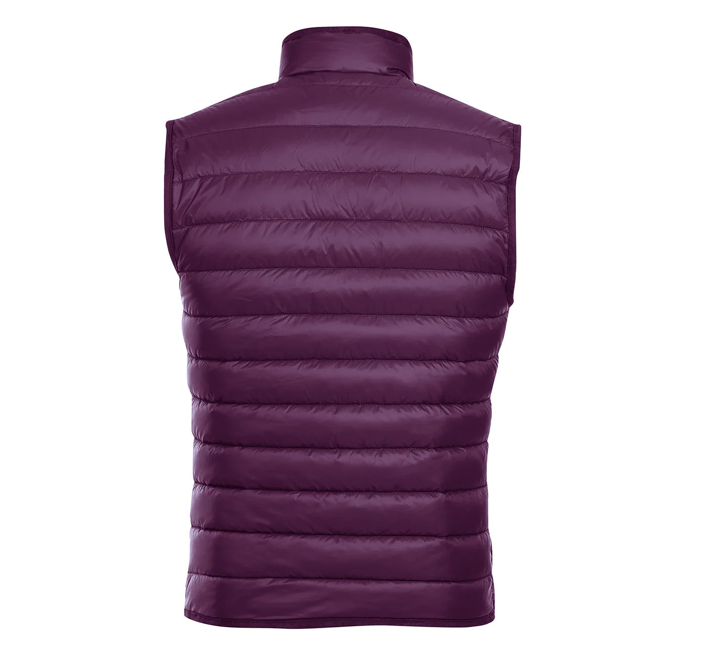 Solid Berry Regular Classic Fit Goose Down Vest by Renoir.