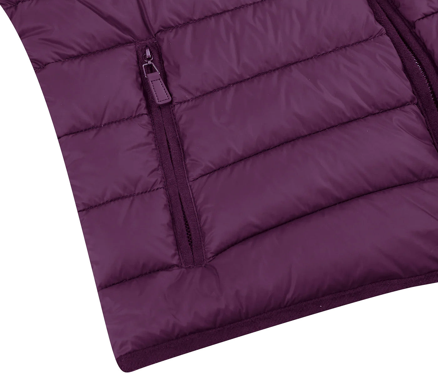 Renoir solid Berry Regular Classic Fit Goose Down Vest.