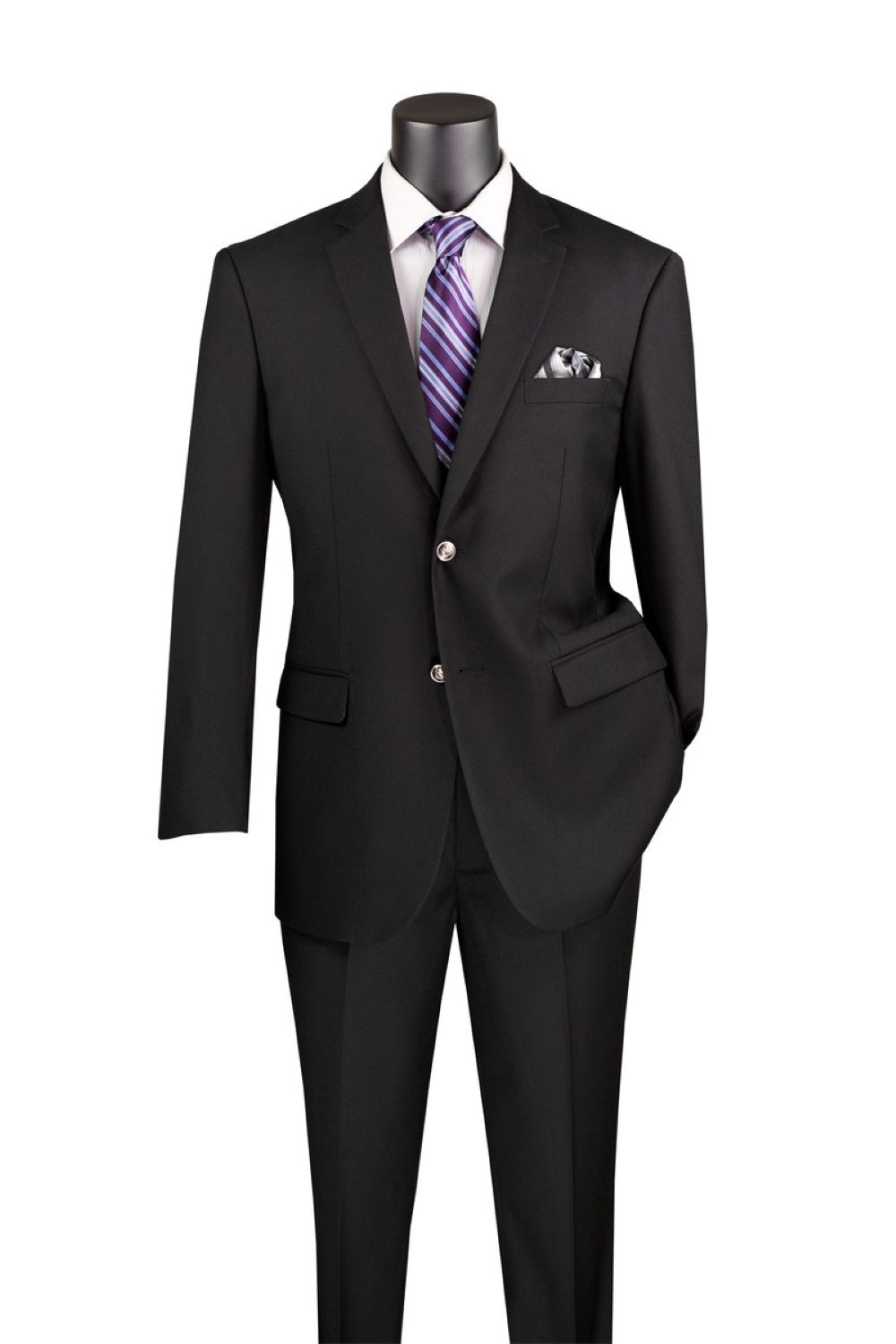 Regular Fit Blazer 2 Button in Black