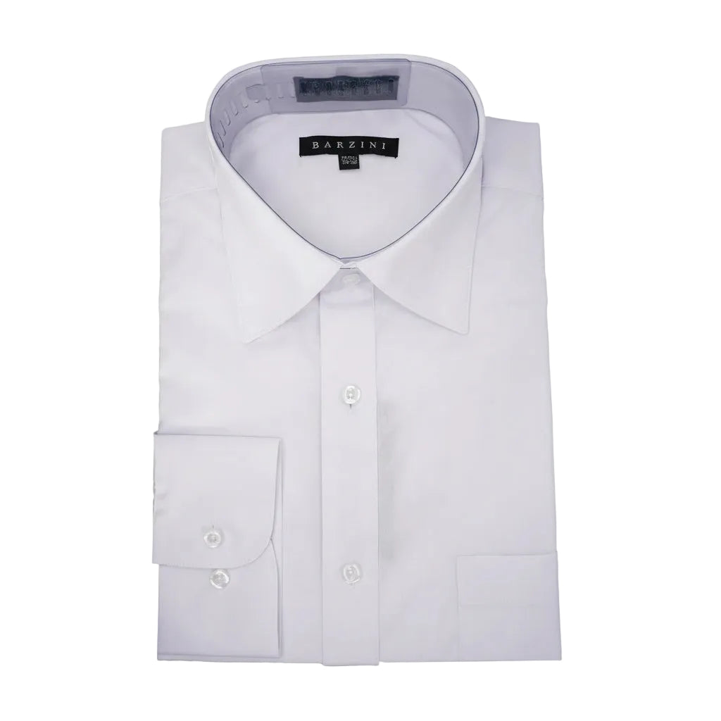Modern Fit Dress Shirt Convertible Cuff in White | Suits Outlets Men's Fashion Modern Fit Dress Shirt Convertible Cuff in White | Suits Outlets Men's Fashion