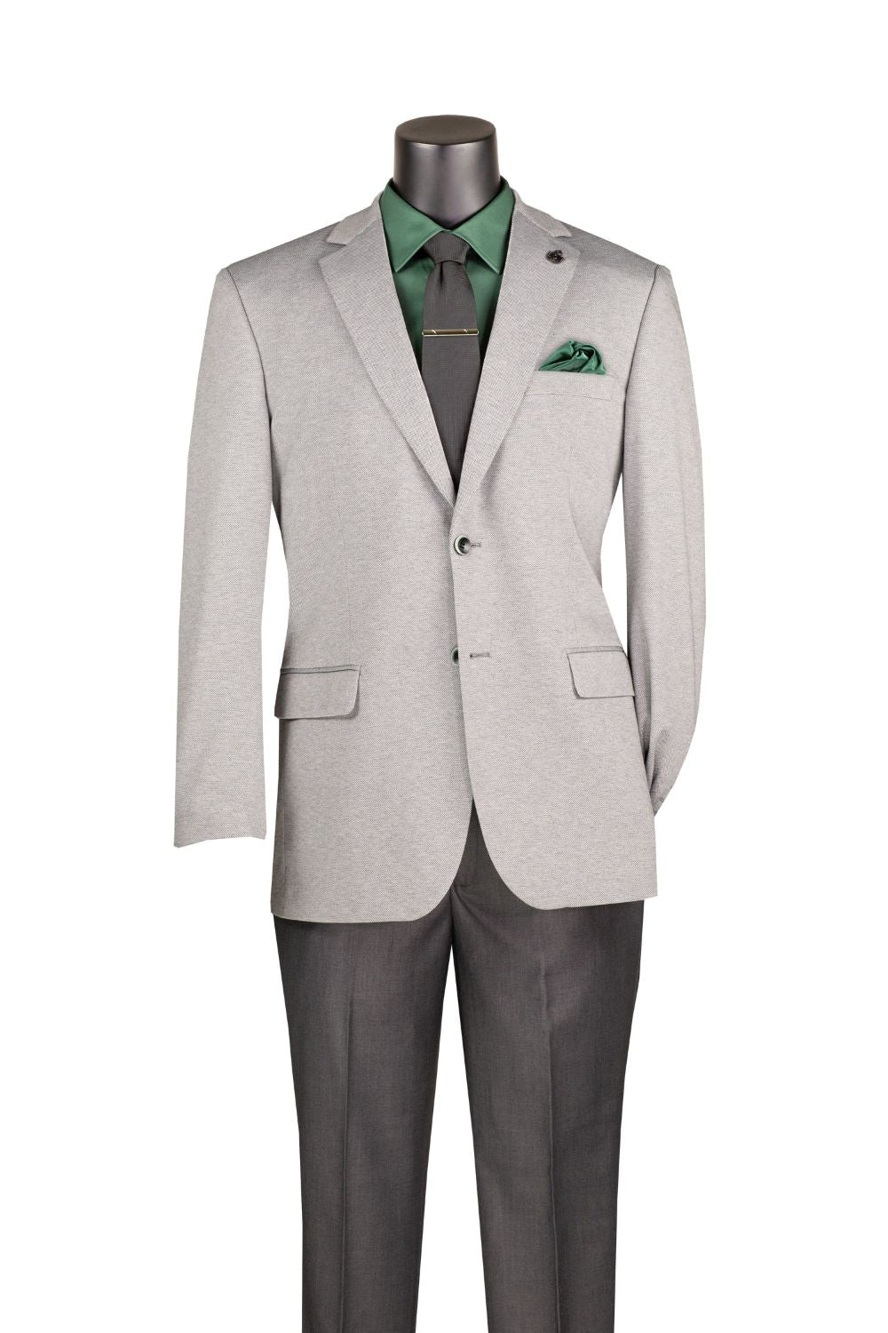 Light Gray Two Button Blazer