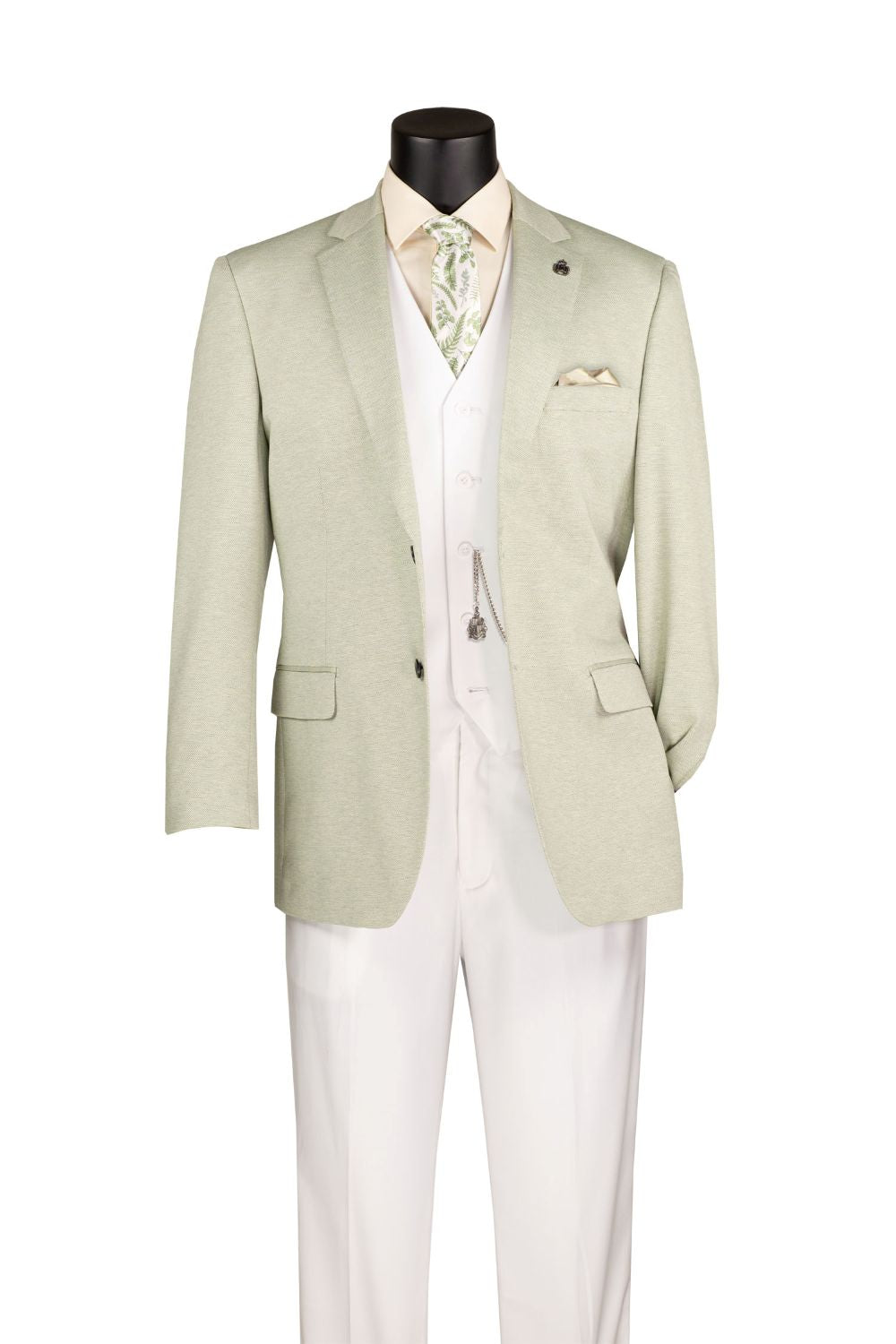 Light Green Two Button Blazer