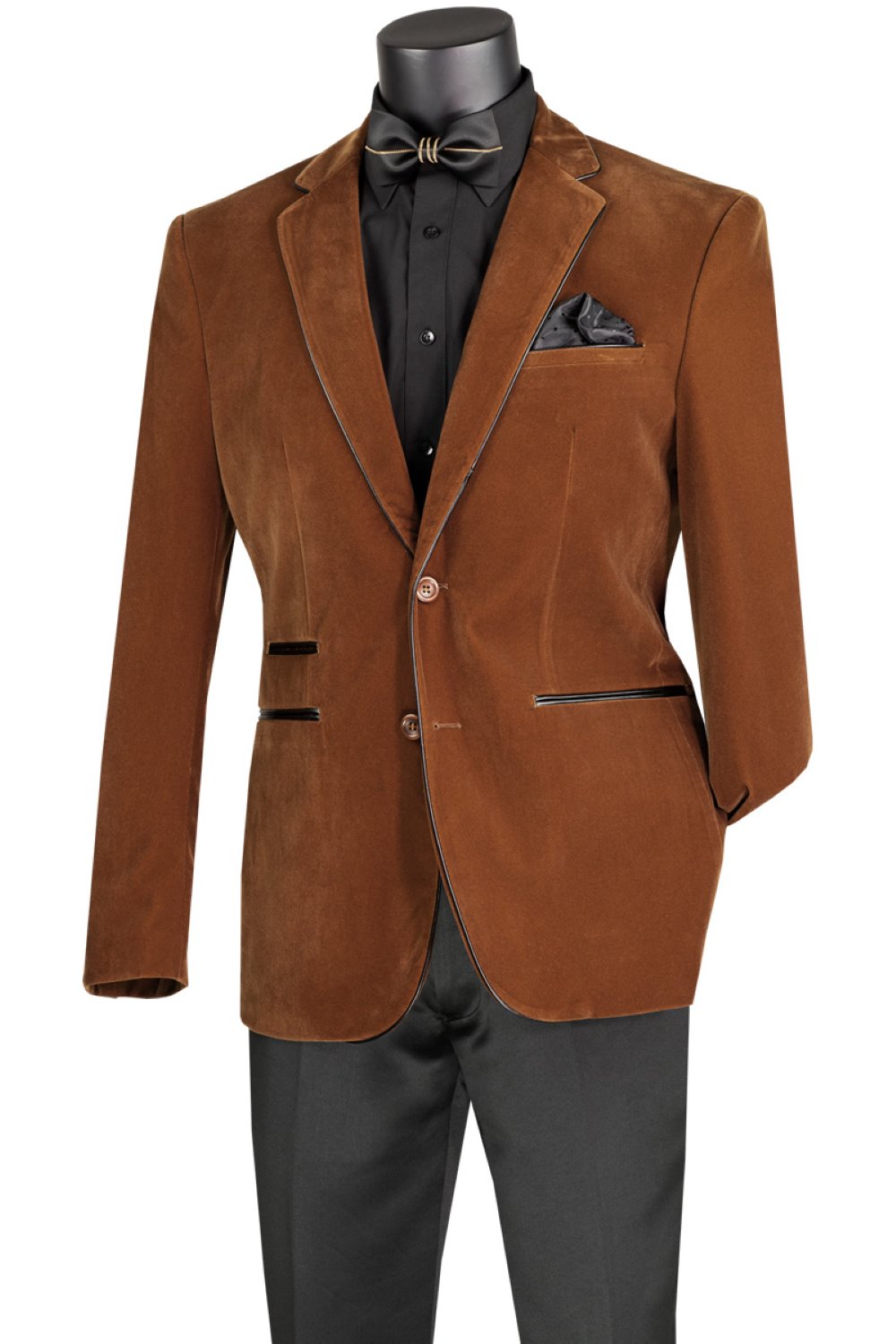 Men'S Brown Velvet Tuxedo Looking Sport Coat