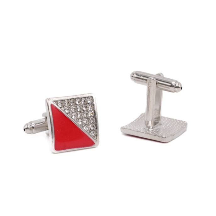 Diamond Rouge Split Cuff Links