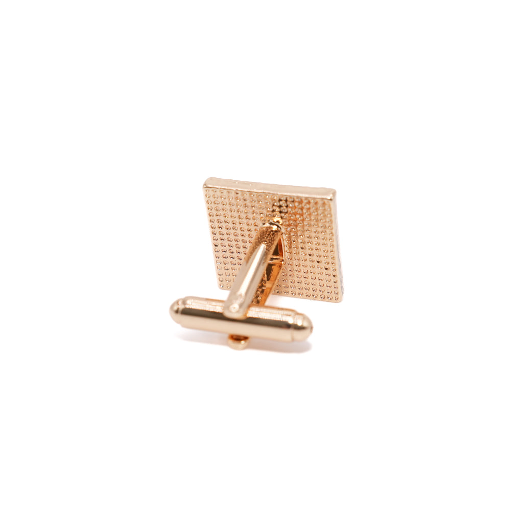 Boîte d'accessoires pour boutons de manchette pour hommes en or marbré