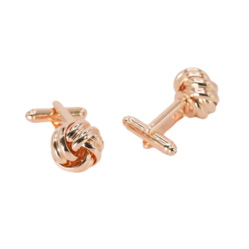 Gold Knots Design Cuff Links