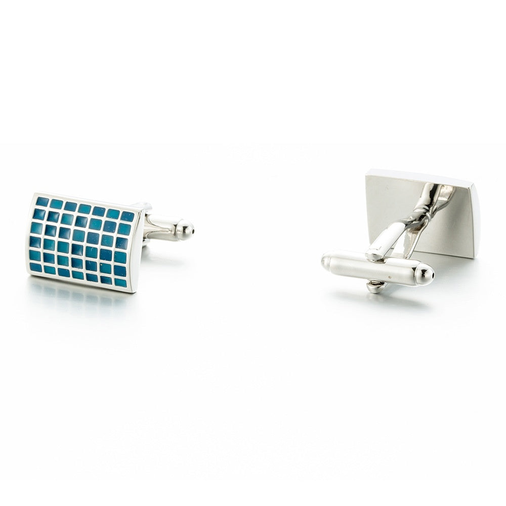 Boîte d'accessoires pour boutons de manchette pour hommes en or marbré