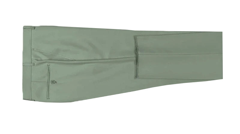 Green pants on a white background