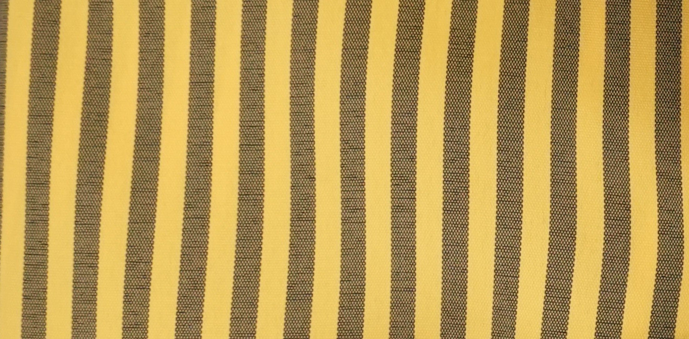 Black and Mustard Striped French Cuff Dress Shirt Set with Tie, Cuff Links and Pocket Square