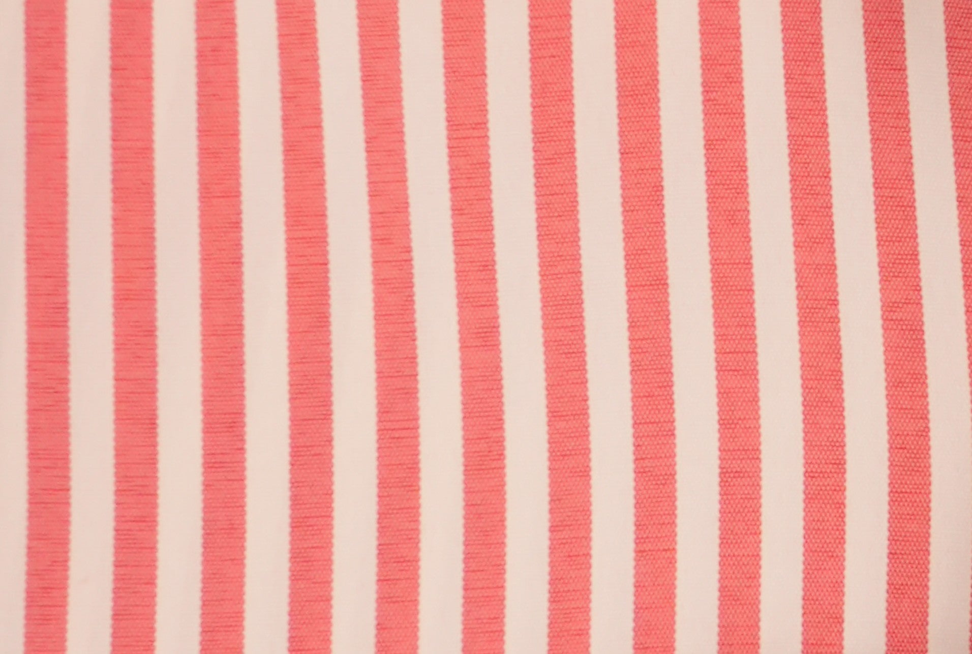 Red and White pinstripe French Cuff Dress Shirt set, includes tie, cuff links, and pocket square.