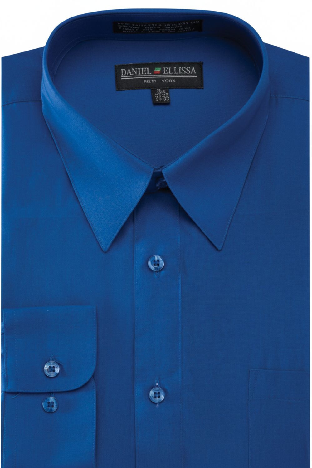 Basic Dress Shirt Convertible Cuff Regular Fit in Royal Blue