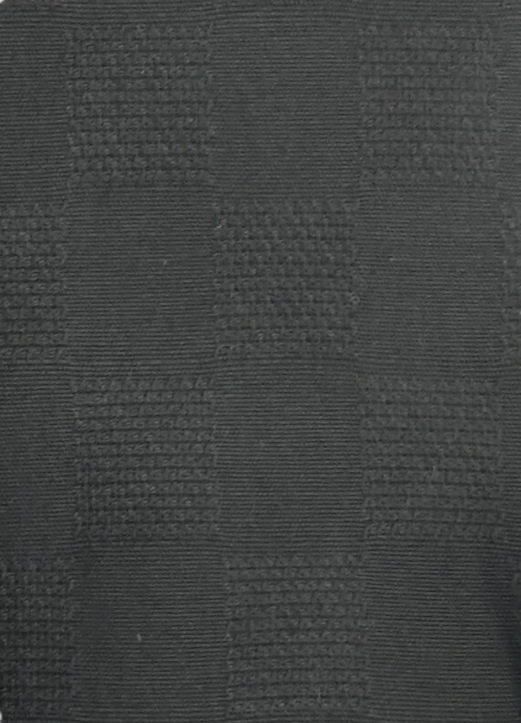 Solid Black White French Cuff Dress Shirt by Daniel Ellissa, shown with accompanying tie, cuff links & pocket square.