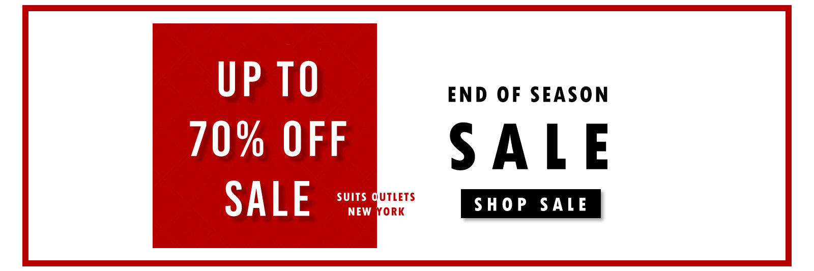 end of season suit sale