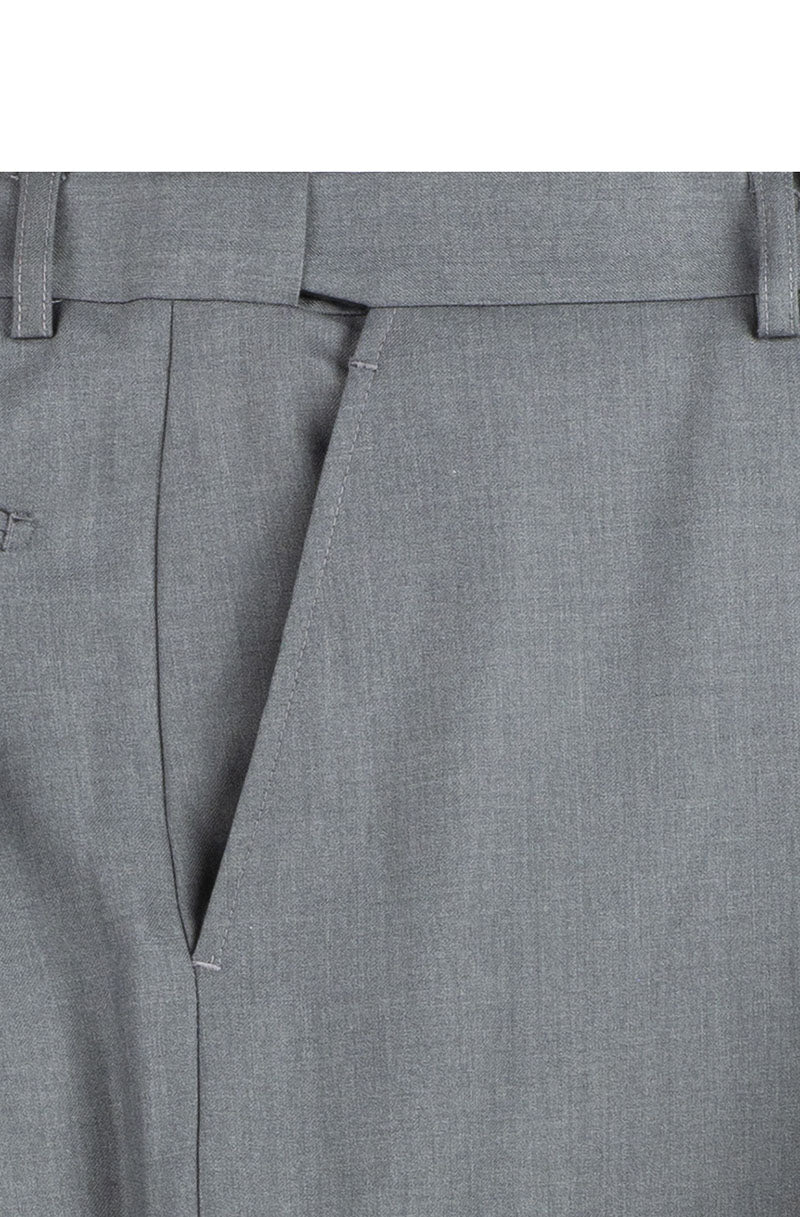 Collection Nola - Costume 2 pièces gris moyen coupe classique avec pantalon à taille ajustable