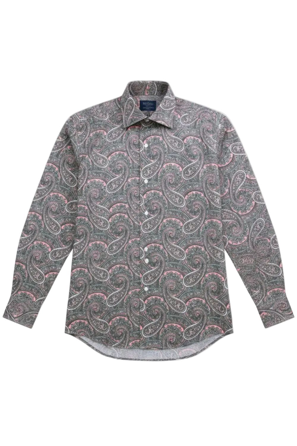 Dress Shirt Regular Fit Paisley Pattern In Rose