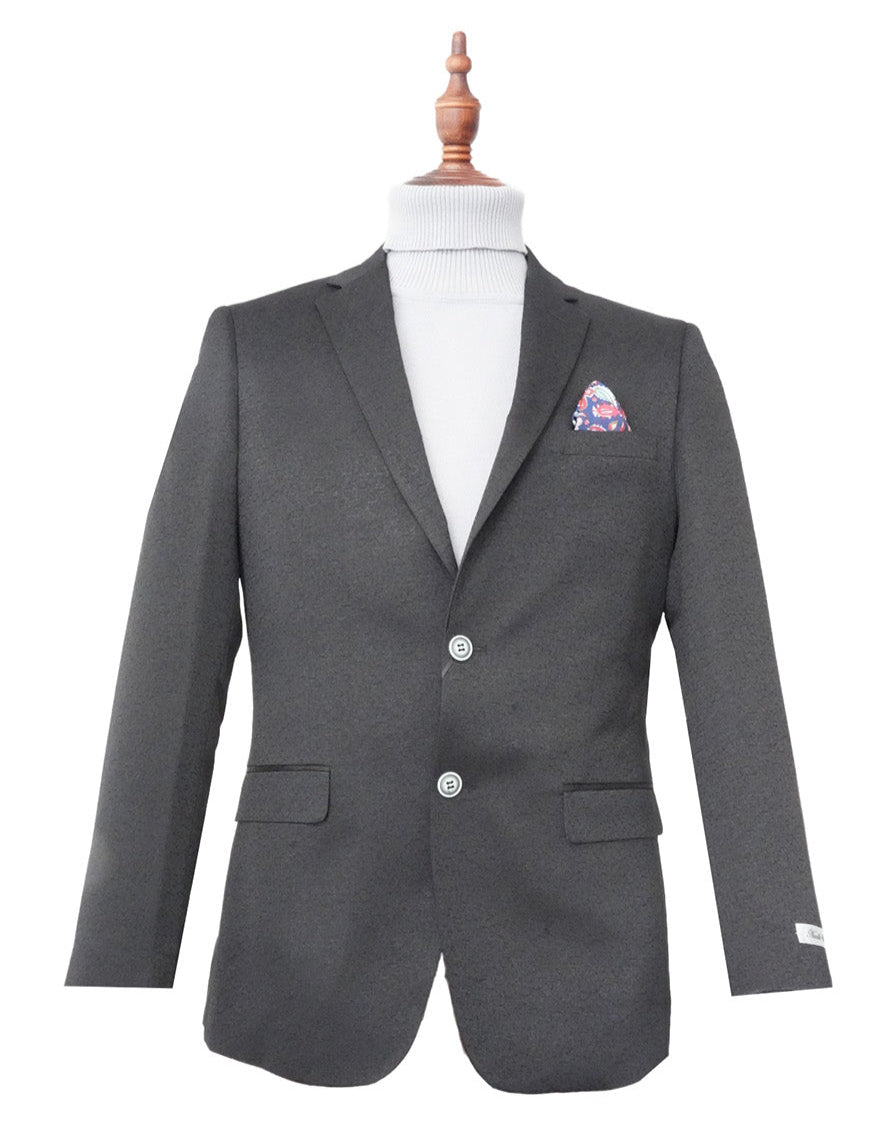 Black Hybrid Fit Single Breasted Notch Lapel Jacket
