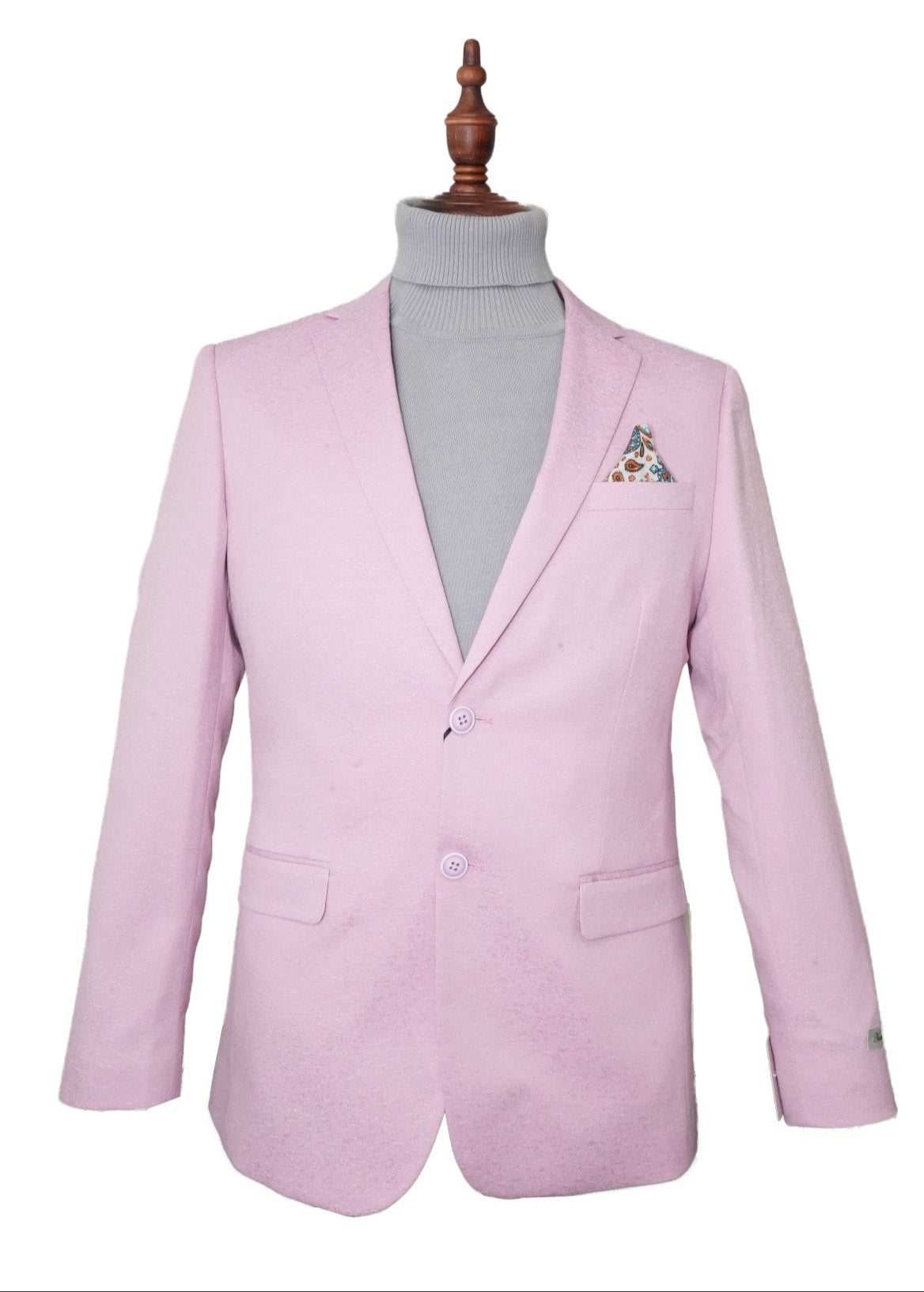 Lavender Hybrid Fit Single Breasted Notch Lapel Jacket