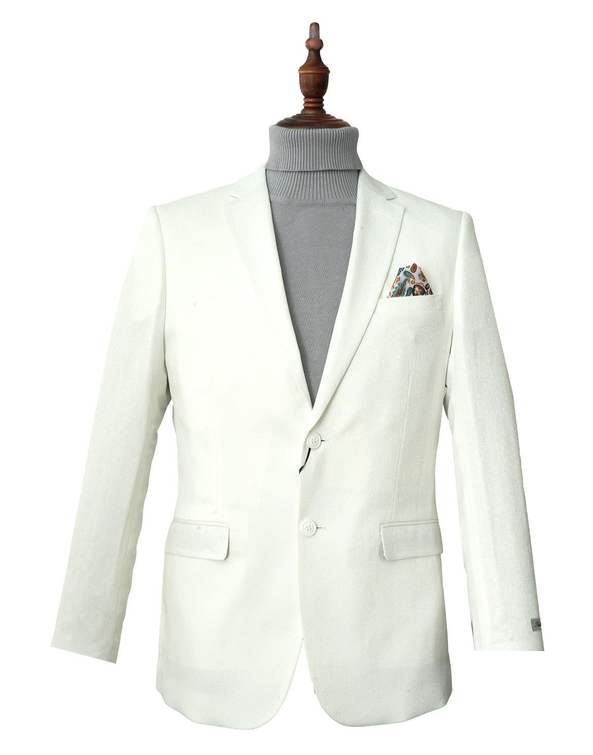 White Gold Hybrid Fit Single Breasted Notch Lapel Jacket