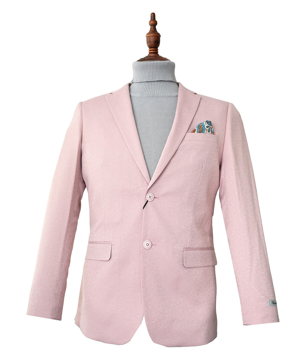 Rose Gold Hybrid Fit Single Breasted Notch Lapel Jacket