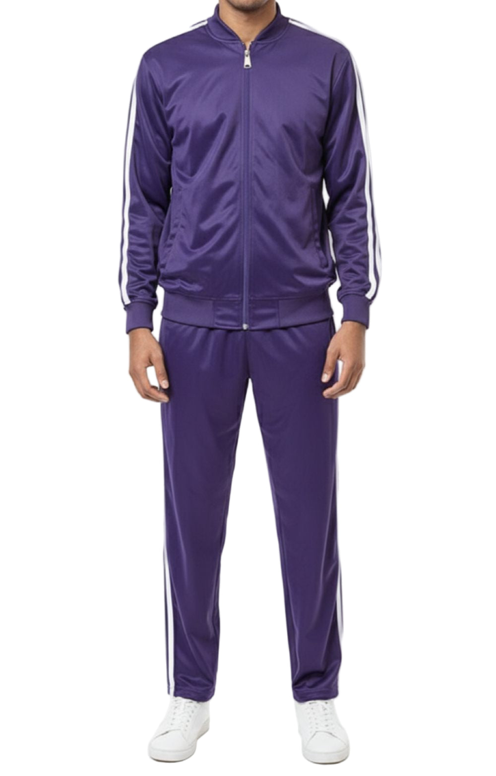 Men's Casual Jogging Set 2 Piece in Purple