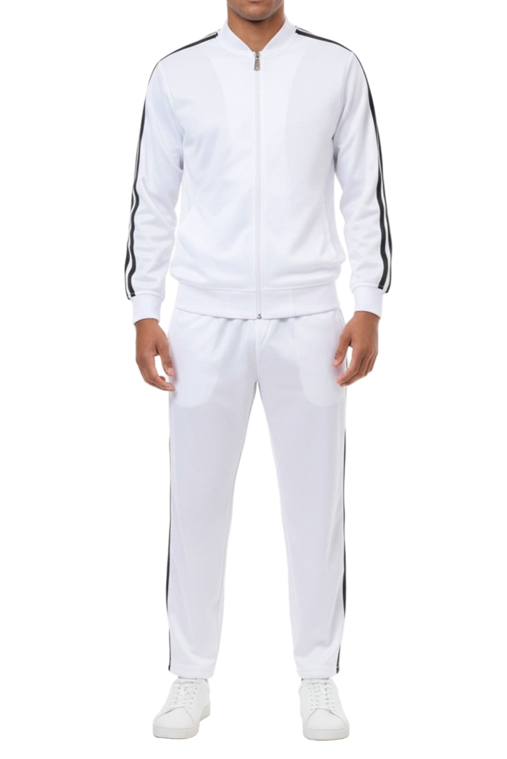 Men's Casual Jogging Set 2 Piece in White