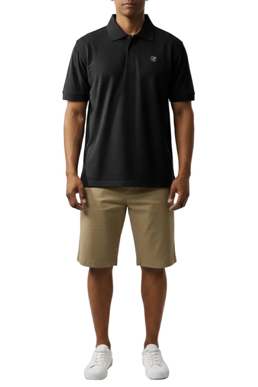 Stacy Adams - Cotton Polo Shirt in Black