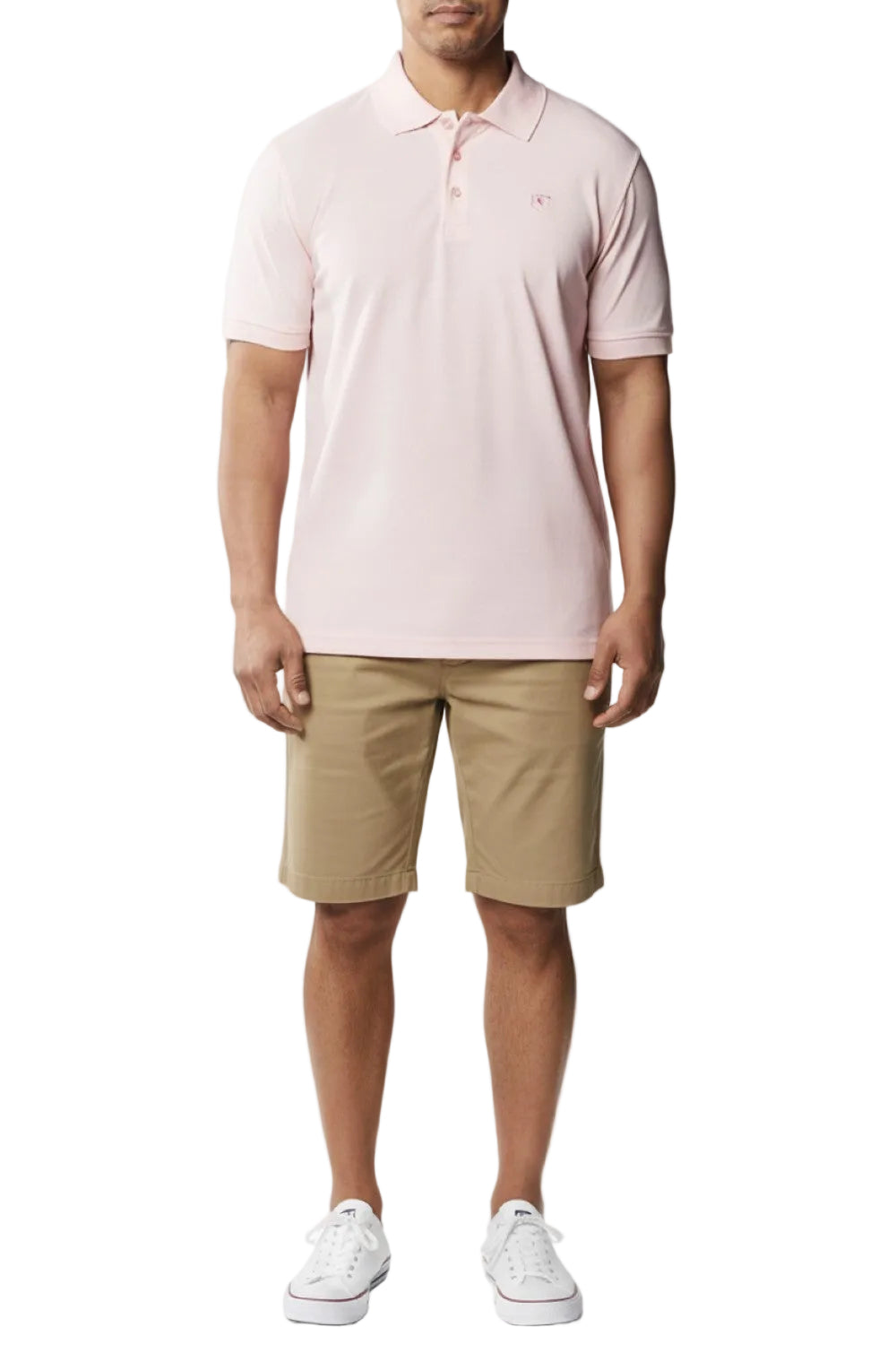 Stacy Adams - Cotton Polo Shirt in Pink