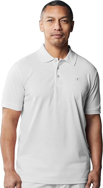 Stacy Adams - Cotton Polo Shirt in White