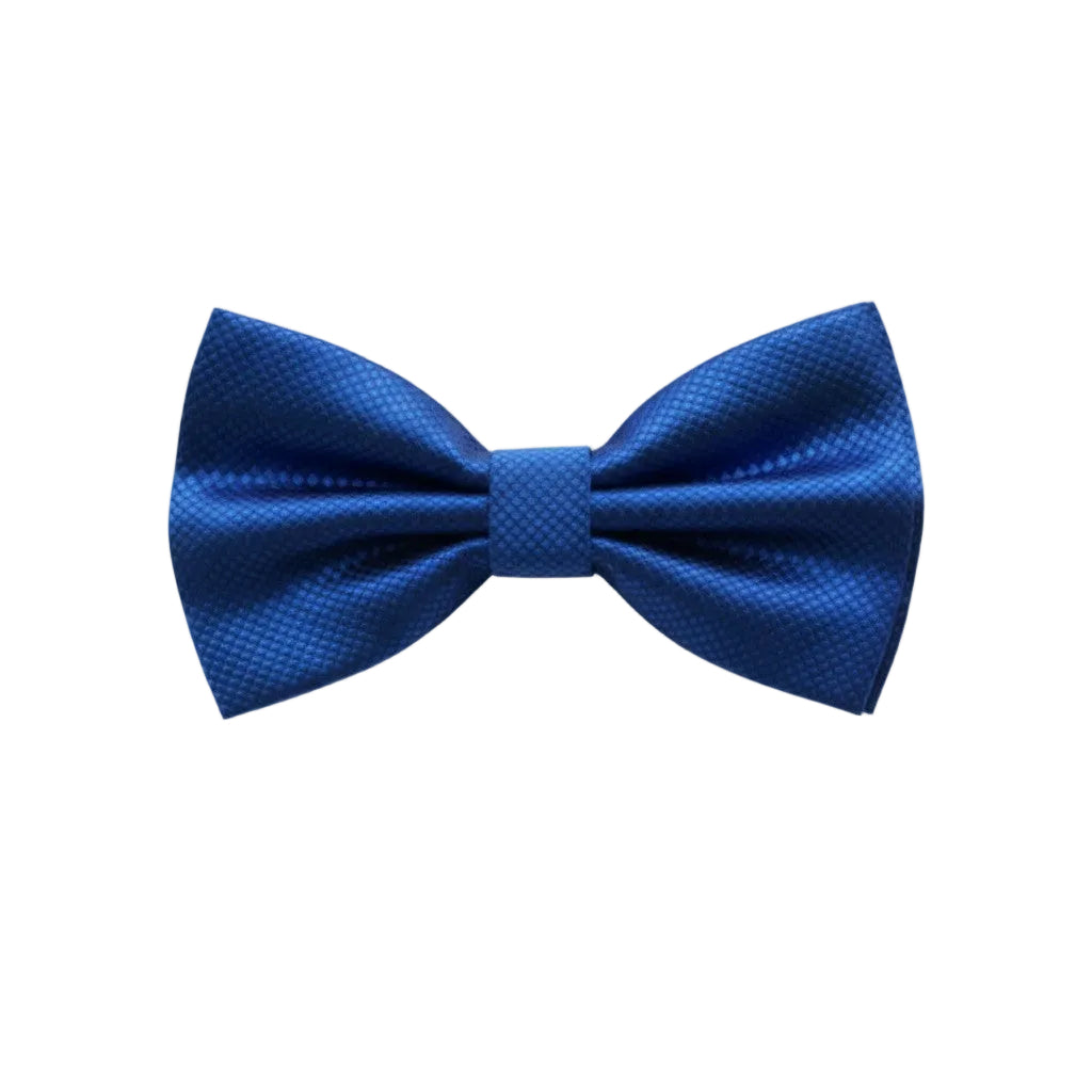 Royal Blue Textured Bow Tie