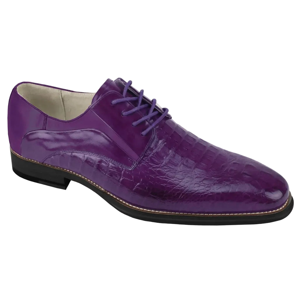 Purple Alligator Texture Oxford Dress Shoes | Suits Outlets Purple Alligator Texture Oxford Dress Shoes | Suits Outlets