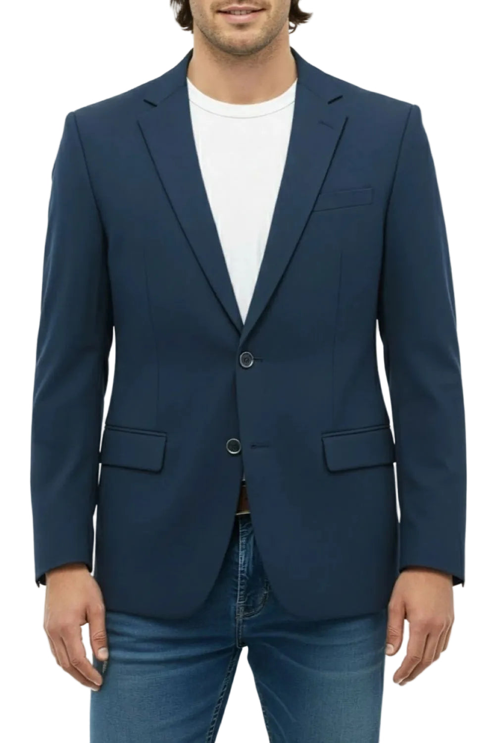 Indigo Slim Fit 2-Button Jacket