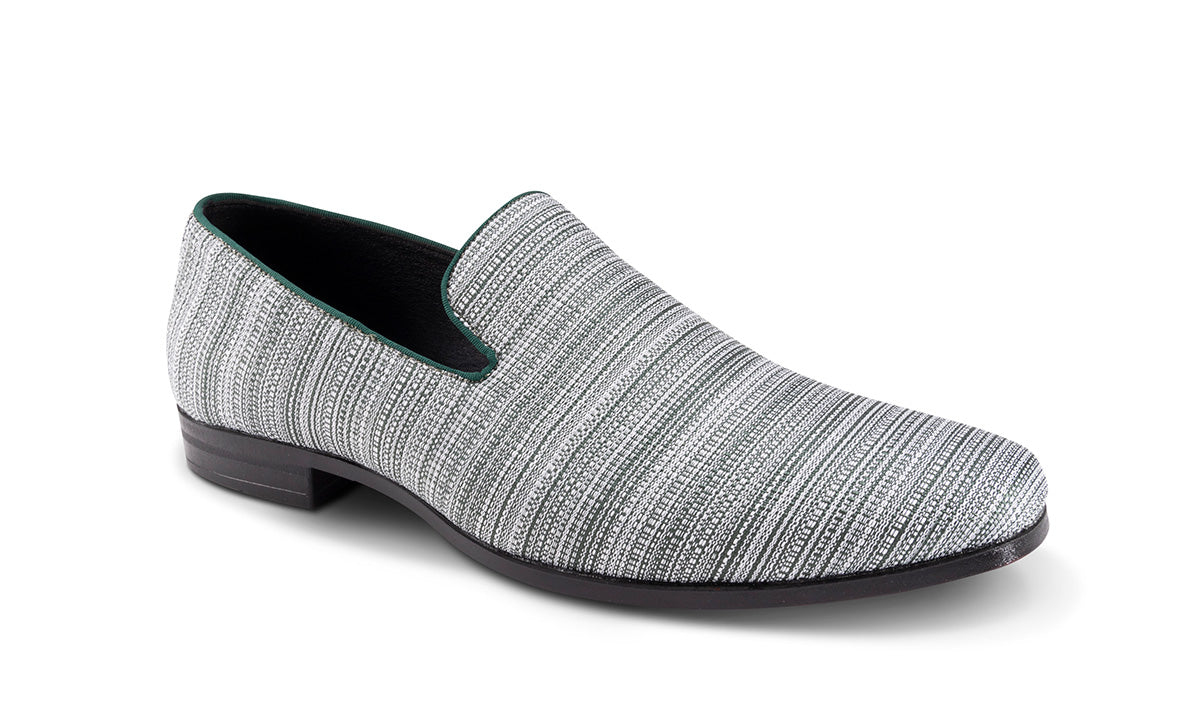 Hunter Green Weave Printed Loafer