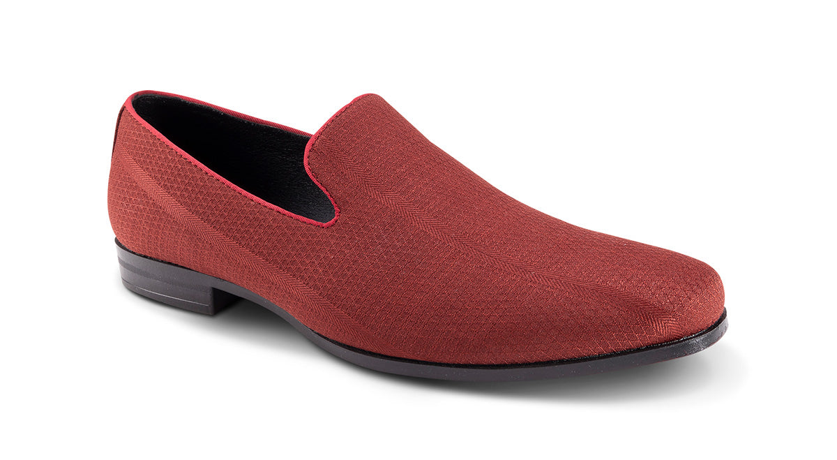 A solid Brick Montique Men's Fashion Loafer shoe.