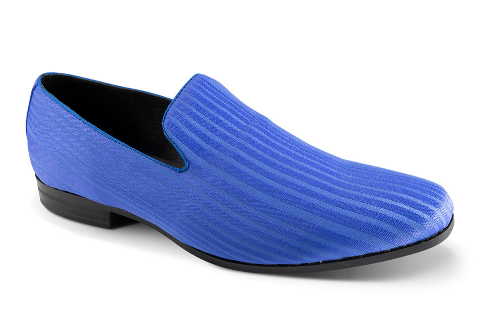 Men's (11) Royal Blue Vertical Pattern Loafer Men's (11) Royal Blue Vertical Pattern Loafer