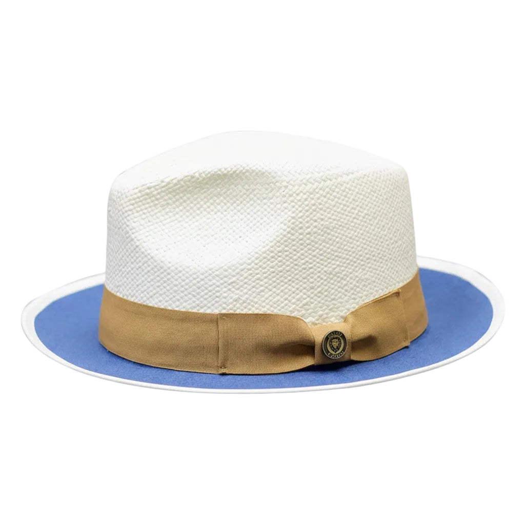 Sebastian Collection - Braided Snap Brim Grosgrain Ribbon Fedora Hat