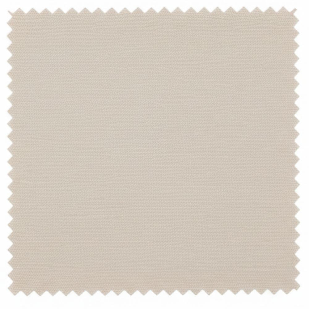 Solid beige Renoir Vanderbilt Collection Classic 2 Piece Suit jacket with two-button closure and notch lapels.