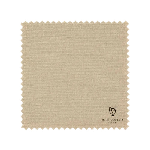 Beige textured weave suit fabric swatch from Monte Carlo Collection