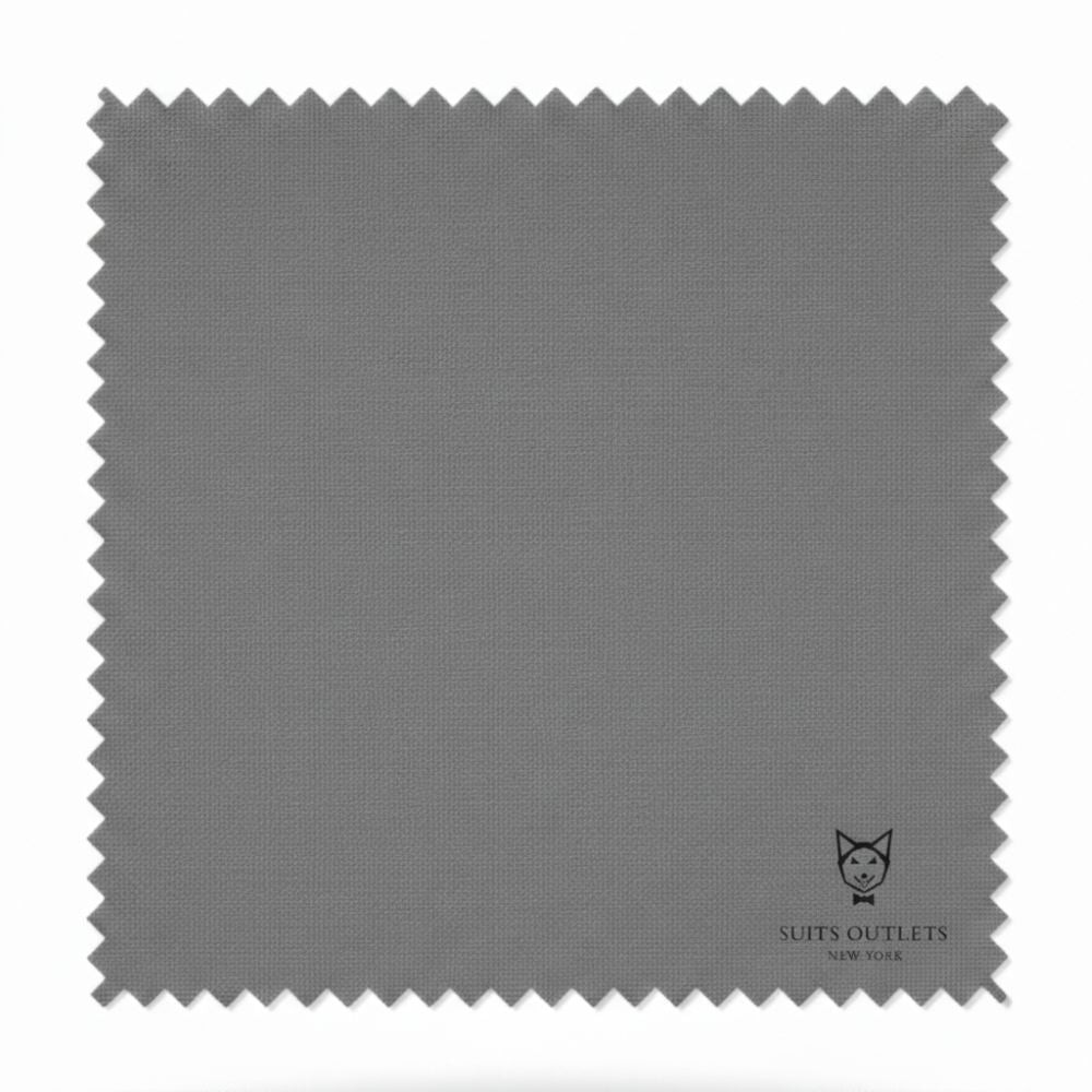 Medium Gray Regular Fit Men's 2 Piece Business Suit 2 Button