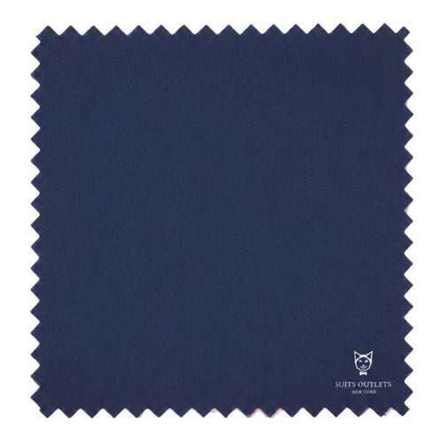 Navy tuxedo fabric swatch for men's regular fit banded collar tuxedo